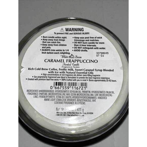 Bath & Body Works Caramel Frappuccino Candle- 3 Wick- 14.5 oz NEW - Picture 10 of 12